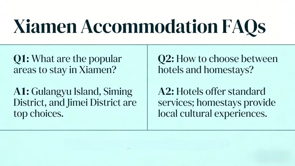 Xiamen Accommodation FAQ
