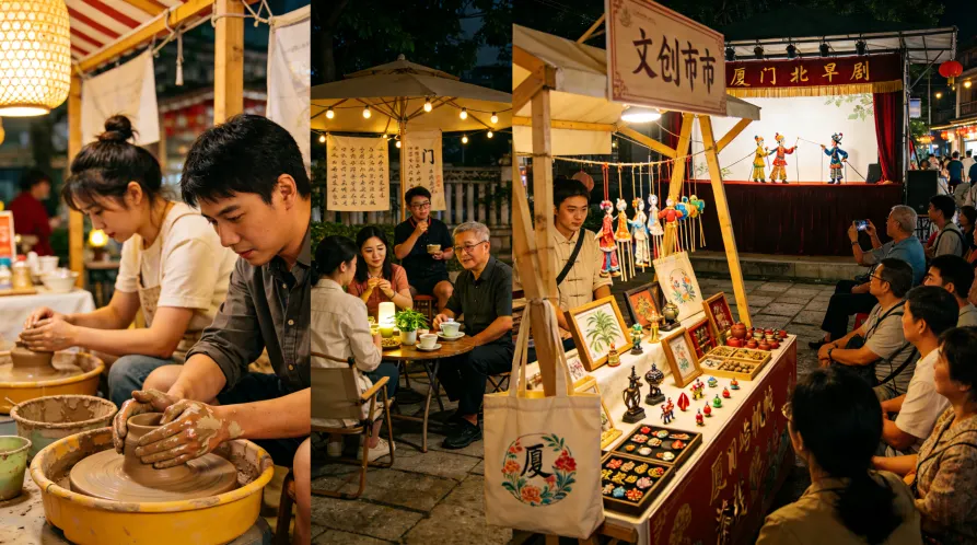 What else can you experience at Xiamen night markets?