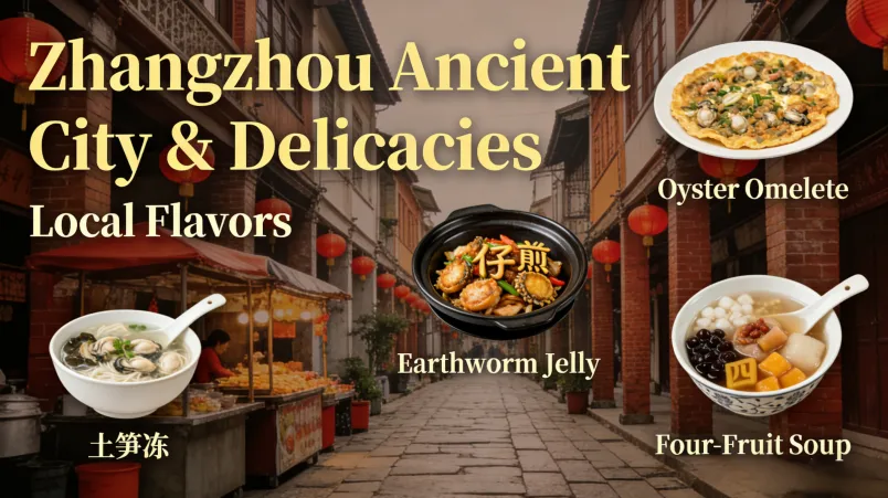 Zhangzhou Old Town and Local Cuisine