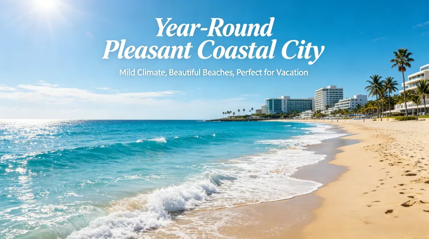 Beaches and Climate: A Coastal City with Pleasant Weather Year-Round
