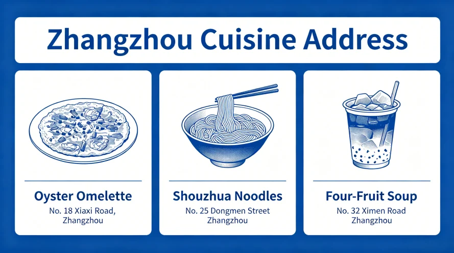 Zhangzhou Food Map