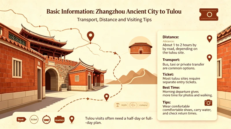 Basic Information: Zhangzhou Ancient City to Tulou