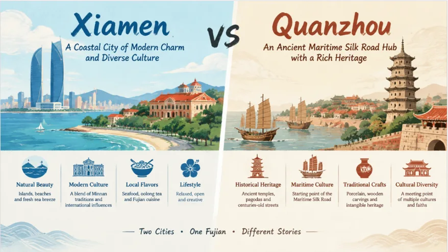 Xiamen vs Quanzhou: History and Culture Comparison