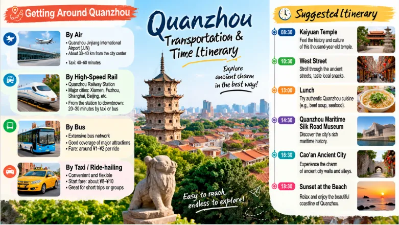 Quanzhou Transportation and Time Planning