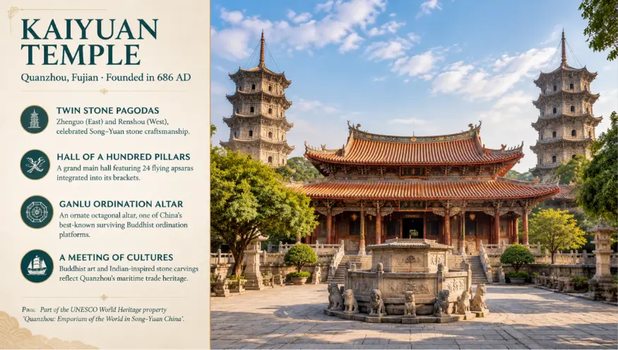 Main Highlights of Kaiyuan Temple