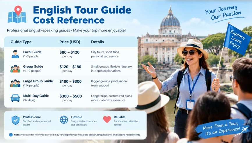 English Guide Cost Reference