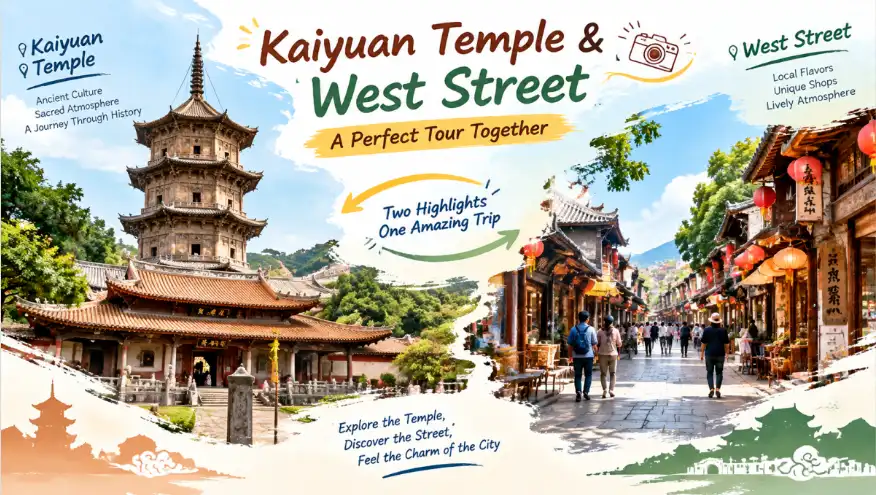 Combining Kaiyuan Temple with West Street